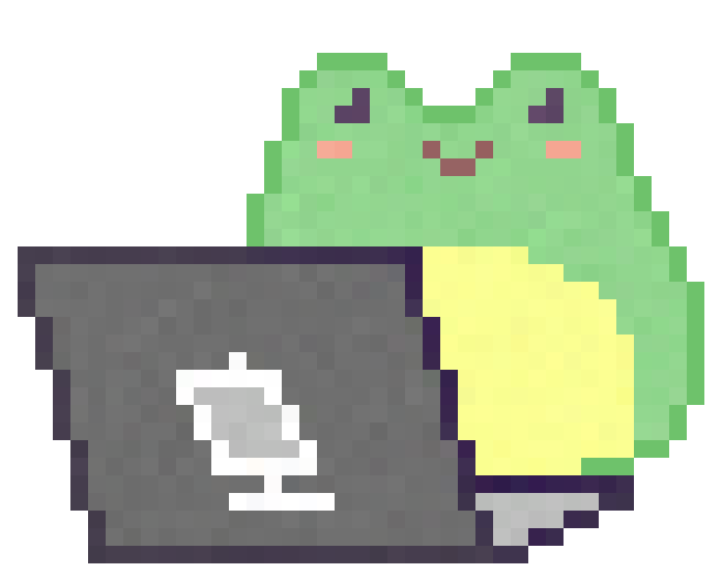 pixel coding frog